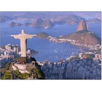1000 Pieces Wooden Jigsaw Puzzles For Adult Christ The Redeemer Rio De Janeiro Brazil Tourism Travel Modern Abstract Wall Art