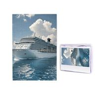1000 Pieces Wooden Puzzles for Adults Jigsaw Puzzle Difficult Personalized Picture Puzzles Cruise Ships Funny Wood Puzzle Modern Home Decor Wall Art Unique Gift (29.5" x 19.7")