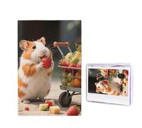 1000 Pieces Wooden Puzzles for Adults Jigsaw Puzzle Difficult Personalized Picture Puzzles Cute Guinea Pig Funny Wood Puzzle Modern Home Decor Wall Art Unique Gift (29.5" x 19.7")