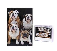 1000 Pieces Wooden Puzzles for Adults Jigsaw Puzzle Difficult Personalized Picture Puzzles English Bulldogs Funny Wood Puzzle Modern Home Decor Wall Art Unique Gift (29.5" x 19.7")