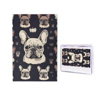 1000 Pieces Wooden Puzzles for Adults Jigsaw Puzzle Difficult Personalized Picture Puzzles I Love French Bulldog Funny Wood Puzzle Modern Home Decor Wall Art Unique Gift (29.5" x 19.7")