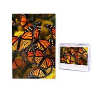 1000 Pieces Wooden Puzzles for Adults Jigsaw Puzzle Difficult Personalized Picture Puzzles Monarch Butterflies Funny Wood Puzzle Modern Home Decor Wall Art Unique Gift (29.5" x 19.7")