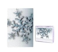 1000 Pieces Wooden Puzzles for Adults Jigsaw Puzzle Difficult Personalized Picture Puzzles Transparent Snowflake Funny Wood Puzzle Modern Home Decor Wall Art Unique Gift (29.5" x 19.7")