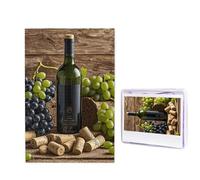 1000 Pieces Wooden Puzzles for Adults Jigsaw Puzzle Difficult Personalized Picture Puzzles Wine Bottle Corks Grapes Funny Wood Puzzle Modern Home Decor Wall Art Unique Gift (29.5" x 19.7")
