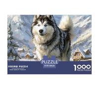 1000 PiecesAlaskan Malamute PieceJigsaw The Challenge Is Difficult Puzzles for Adults with Home Decor Gifts Puzzle Educational Gam Adults 12 Years of Age And OlderAlaskan Malamute