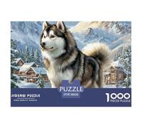1000 PiecesAlaskan Malamute PieceJigsaw The Challenge Is Difficult Puzzles for Adults with Home Décor Puzzle Educational Gam Adults 12 Years of Age And OlderAlaskan Malamute