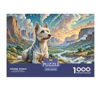 1000 PiecesAustralian Silky Terrier The Puzzle The Challenge Is Difficult Puzzles for Adults with Home Décor Puzzle Educational Gam Adults 12 Years of Age And OlderAustralian Silky Terrier