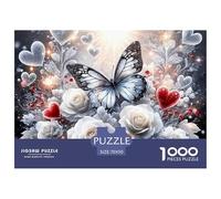 1000 PiecesButterfly Decoration PuzzleBeautiful And Mysterious Insects The Challenge Is Difficult Puzzles for Adults with Home Decor Gifts Tough Game Adults 12 Years of Age And OlderButterfly