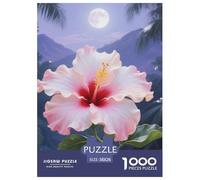 1000 PiecesChinese Hibiscus Decoration Puzzle The Challenge Is Difficult Puzzles for Adults with Home Décor Tough Game Adults 12 Years of Age And OlderChinese Hibiscus
