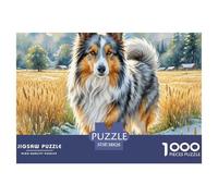 1000 PieceScottish Shepherd Dog The Puzzle The Challenge Is Difficult Puzzles for Adults with Home Décor Tough Game Adults 12 Years of Age And OlderScottish Shepherd Dog