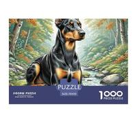 1000 PiecesDoberman Pinscher Jigsaws Pieces The Challenge Is Difficult Puzzles for Adults with Home Decor Gifts Brainteasing Adults 12 Years of Age And OlderDoberman Pinscher