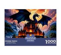 1000 PiecesDragon (2) Jigsaws Pieces Mighty And Domineering Species The Challenge Is Difficult Puzzles for Adults with Home Decor Gifts Brainteasing Adults 12 Years of Age And OlderDragon (2)