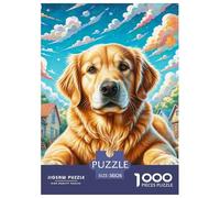 1000 PiecesGolden Retriever Decoration Puzzle The Challenge Is Difficult Puzzles for Adults with Home Decor Gifts Puzzle Educational Gam Adults 12 Years of Age And OlderGolden Retriever