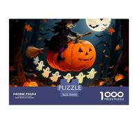 1000 PiecesHalloween Decoration PuzzleHalloween-themed Style The Challenge Is Difficult Puzzles for Adults with Home Décor Puzzle Educational Gam Adults 12 Years of Age And OlderHalloween