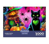 1000 PiecesHalloween PieceJigsawHalloween-themed Style The Challenge Is Difficult Puzzles for Adults with Home Decor Gifts Brainteasing Adults 12 Years of Age And OlderHalloween