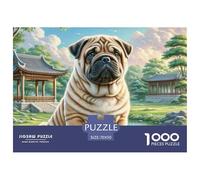 1000 PieceShar Pei Decoration Puzzle The Challenge Is Difficult Puzzles for Adults with Home Décor Tough Game Adults 12 Years of Age And OlderShar Pei