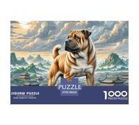 1000 PieceShar Pei Jigsaw The Challenge Is Difficult Puzzles for Adults with Home Decor Gifts Brainteasing Adults 12 Years of Age And OlderShar Pei