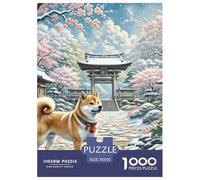1000 PieceShiba Inu Jigsaw The Challenge Is Difficult Puzzles for Adults with Home Décor Tough Game Adults 12 Years of Age And OlderShiba Inu