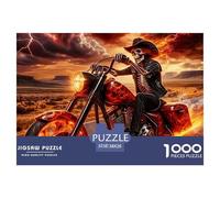 1000 PieceSkeleton Knight Jigsaws Pieces A Mighty And Domineering But Charming Rogue Fantasy Character The Challenge Is Difficult Puzzles for Adults with Home Décor Puzzle Educational Gam Adults 12 Ye