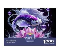 1000 PiecesKoi Fish PieceJigsawAnimals That Can Bring Good Luck The Challenge Is Difficult Puzzles for Adults with Home Décor Brainteasing Adults 12 Years of Age And OlderKoi Fish