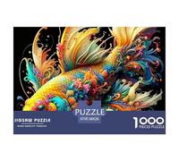 1000 PiecesKoi Fish PieceJigsawAnimals That Can Bring Good Luck The Challenge Is Difficult Puzzles for Adults with Home Décor Puzzle Educational Gam Adults 12 Years of Age And OlderKoi Fish