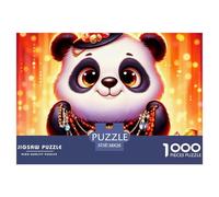 1000 PiecesPanda Decoration PuzzleNational Treasure-level Cute And Adorable Creature The Challenge Is Difficult Puzzles for Adults with Home Decor Gifts Puzzle Educational Gam Adults 12 Years of Age A