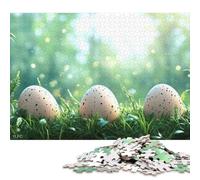 1000 PieceSpeckled Eggs in Green Grass Jigsaw Puzzles for Adults And Wooden Puzzle for Puzzles Lovers 1000pcs (75x50cm)