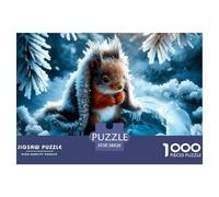 1000 PieceSquirrel Jigsaws Pieces Cute Small And Agile Animal The Challenge Is Difficult Puzzles for Adults with Home Décor Puzzle Educational Gam Adults 12 Years of Age And OlderSquirrel