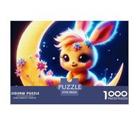 1000 PiecesRabbit Decoration PuzzleCute And Well-behaved Pet The Challenge Is Difficult Puzzles for Adults with Home Decor Gifts Puzzle Educational Gam Adults 12 Years of Age And OlderRabbit