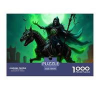 1000 PiecesSkeleton Knight Decoration PuzzleA Mighty And Domineering But Charming Rogue Fantasy Character The Challenge Is Difficult Puzzles for Adults with Home Decor Gifts Brainteasing Adults 12 Yea