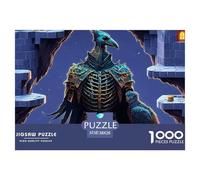 1000 PiecesSkeleton Knight Decoration PuzzleA Mighty And Domineering But Charming Rogue Fantasy Character The Challenge Is Difficult Puzzles for Adults with Home Decor Gifts Tough Game Adults 12 Years