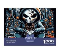 1000 PiecesSkeleton Knight Decoration PuzzleA Mighty And Domineering But Charming Rogue Fantasy Character The Challenge Is Difficult Puzzles for Adults with Home Décor Tough Game Adults 12 Years of Ag