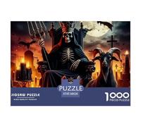 1000 PiecesSkeleton Knight Decoration PuzzleA Mighty And Domineering But Charming Rogue Fantasy Character The Challenge Is Difficult Puzzles for Adults with Home Decor Gifts Tough Game Adults 12 Years