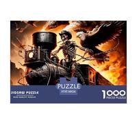 1000 PiecesSkeleton Knight The PuzzleA Mighty And Domineering But Charming Rogue Fantasy Character The Challenge Is Difficult Puzzles for Adults with Home Décor Tough Game Adults 12 Years of Age And O