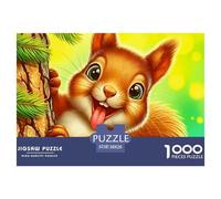 1000 PiecesSquirrel Decoration PuzzleCute Small And Agile Animal The Challenge Is Difficult Puzzles for Adults with Home Décor Brainteasing Adults 12 Years of Age And OlderSquirrel
