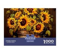 1000 PiecesSunflower Jigsaws Pieces A Plant That Always Faces The Sun The Challenge Is Difficult Puzzles for Adults with Home Decor Gifts Puzzle Educational Gam Adults 12 Years of Age And OlderSunflow