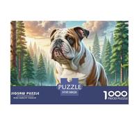 1000 PieceStaffordshire Bull Terrier Jigsaw The Challenge Is Difficult Puzzles for Adults with Home Décor Tough Game Adults 12 Years of Age And OlderStaffordshire Bull Terrier