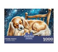 1000 PiecesToy Long-haired Eared Dog Jigsaws Pieces The Challenge Is Difficult Puzzles for Adults with Home Decor Gifts Brainteasing Adults 12 Years of Age And OlderToy Long-haired Eared Dog