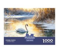 1000 PieceSwan Jigsaw The Challenge Is Difficult Puzzles for Adults with Home Decor Gifts Puzzle Educational Gam Adults 12 Years of Age And OlderSwan