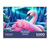 1000 PieceSwan The PuzzleBeautiful And Noble Animal The Challenge Is Difficult Puzzles for Adults with Home Decor Gifts Brainteasing Adults 12 Years of Age And OlderSwan