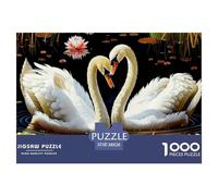 1000 PieceSwan The PuzzleBeautiful And Noble Animal The Challenge Is Difficult Puzzles for Adults with Home Décor Brainteasing Adults 12 Years of Age And OlderSwan
