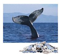 1000 PieceWhale Diving Jigsaw Puzzles for Adults And Wooden Puzzle for Puzzles Lovers 1000pcs (75x50cm)