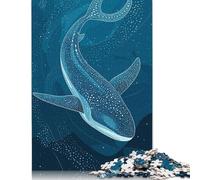 1000 PieceWhale Shark in Deep Blue Sea Jigsaw Puzzles for Adults And Paper Puzzle for Puzzles Lovers 38x26cm/1000pcs
