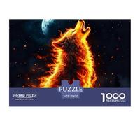 1000 PieceWolf (100) The PuzzleHandsome Animal The Challenge Is Difficult Puzzles for Adults with Home Décor Tough Game Adults 12 Years of Age And OlderWolf (100)