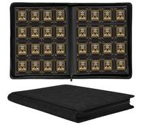 1000+ Pockets Trading Card Binder, 16 Pockets Trading Card Binder Ringless Side Loading Trading Card Album Folder for TCG,MTG,Sports Cards(black 1)