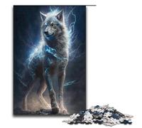 1000 Puzzle Animal Nebula Wolf Paper Children's Puzzle Family Parent-child Interaction 1000 PCS(38x26cm)