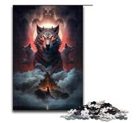 1000 Puzzle Animal Nebula Wolf Wooden Children's Puzzle Family Parent-child Interaction 1000 PCS(75x50cm)