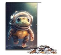 1000 Puzzle Astronaut Space Turtle Wooden Children's Puzzle Family Parent child Interaction 75x50cm