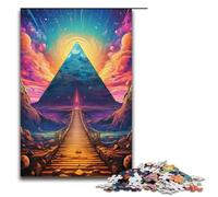 1000 Puzzle Bridge to The Pyramids Wooden Children's Puzzle Family Parent-child Interaction 1000 PCS(38x26cm)