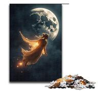 1000 Puzzle Chang'e Flies to The Moon Wooden Children's Puzzle Family Parent-child Interaction 1000 PCS(75x50cm)